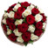 bouquet of red and white roses. Cambodia