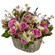 floral arrangement in a basket. Cambodia