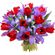 bouquet of tulips and irises. Cambodia